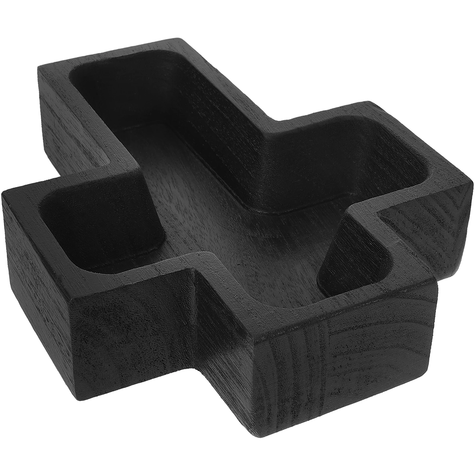 

Wooden Bowl Tray Fruit Trays Cross Decorative Dessert Food Serving Household Bread
