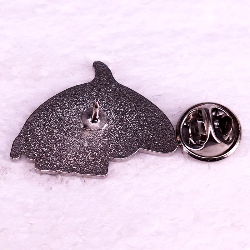 White Gladys The Killer Whale Sink The Rich Enamel Pin  Brooch Jewelry Backpack Decorate view 2