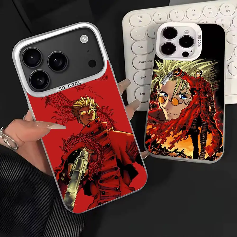 

Trigun Anime C-Cool Phone Case For iPhone 17,16,15,14,13,12,11,Mini,Pro,E,MAX White Matte Shockproof Cover