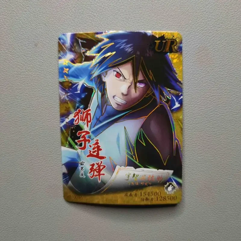 Anime NARUTO Rare UR Refraction Foil Haku Uchiha Madara Tsunade Ashura Kakashi Toys for boys Collectible Cards Birthday Present