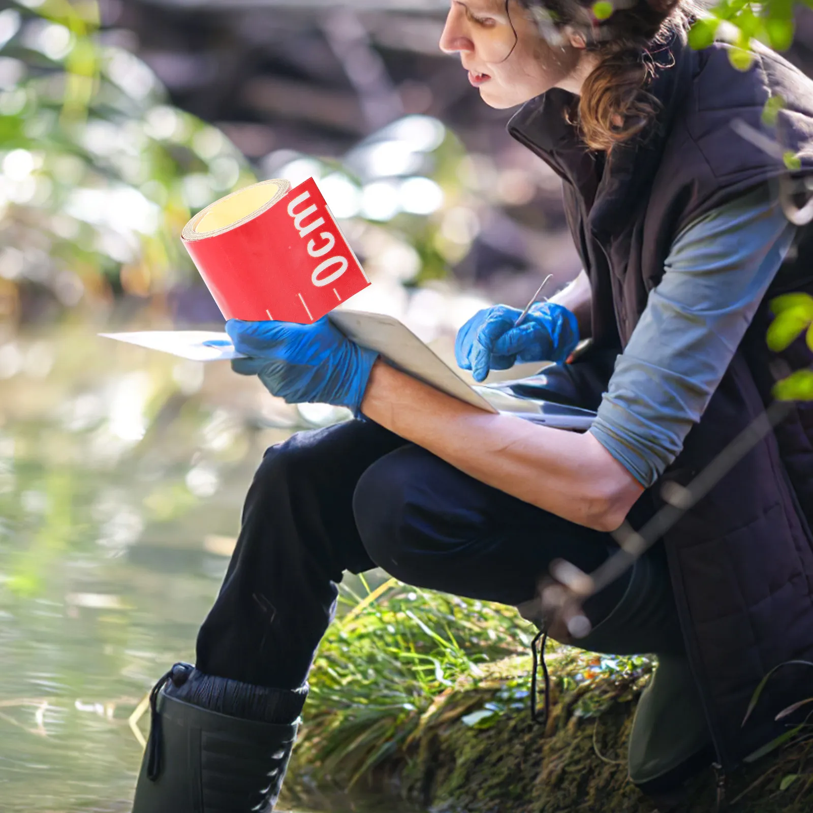 

Набор из 2 наклеек-индикаторов уровня воды с прозрачной шкалой, самоклеящиеся, для измерения высоты воды в бассейне и пруду, 1 метр