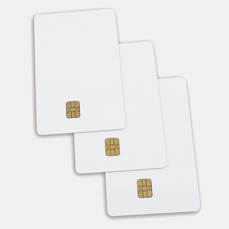 10 قطعة/الوحدة الأبيض PVC 4442 رقاقة الاتصال IC بطاقة فارغة الاتصال البطاقة الذكية تستخدم على نطاق واسع في الأنظمة الاستهلاكية