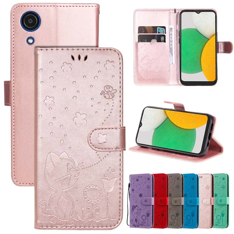 For Samsung A03 Core Case Flip Wallet Leather Pocket Coque for Samsung Galaxy A03 Core A03Core SM-A032F Back Phone Cover