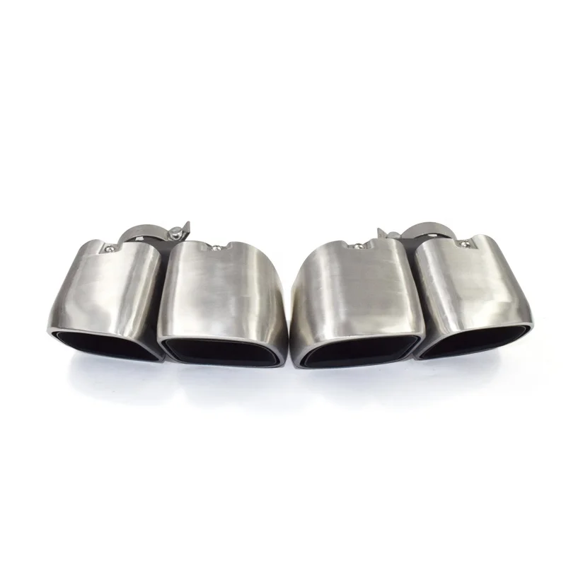 

SYPES Car Exhaust Pipe For Porsche Macan 95b Upgrade Gts Stainless Steel Exhaust Tip Performance Exhaust System Quad Muffler Tip