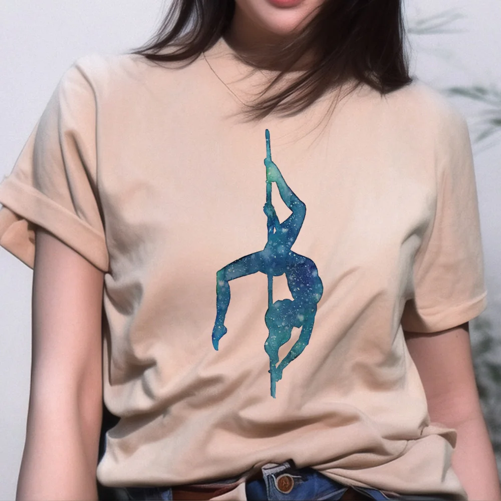 

Poledance t shirt women streetwear comic graphic t shirt girl harajuku 2000s clothes