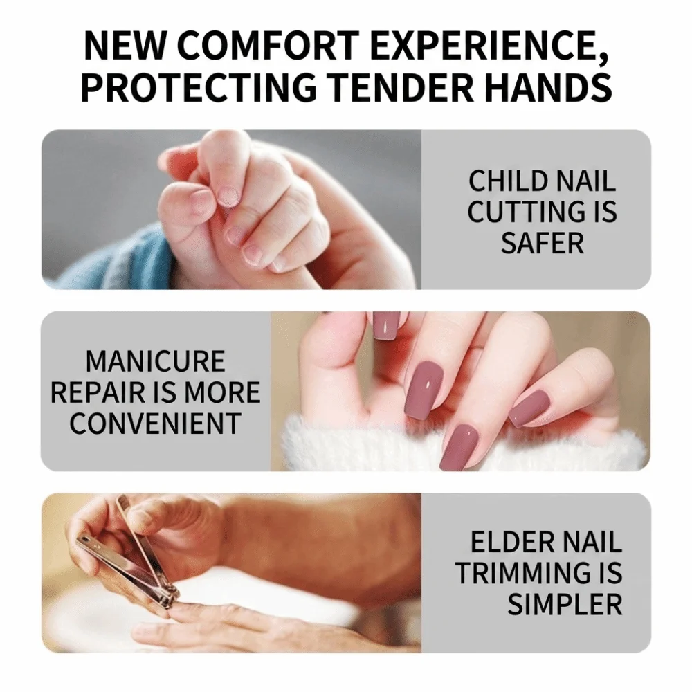 Automatic 3 In1 Electric Nail Clipper Cordless Rechargeable Automatic Nail Trimmer Polishing Portable nail cutter Manicure