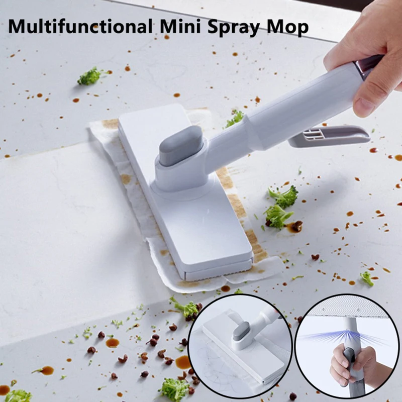 

Mini Spray Mop Tool Versatile Kitchen Cleaning Mop Portable Mop Desk Cleaning Mop For Desktop Kitchen Bathroom Office Car Detail