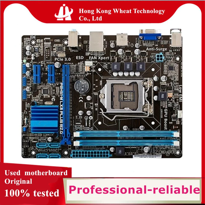 

For Intel Used H61 P8H61-M LX3 PLUS R2.0 motherboard original LGA 1155 DDR3 16GB For USB2.0 SATA2 Desktop Mainboard