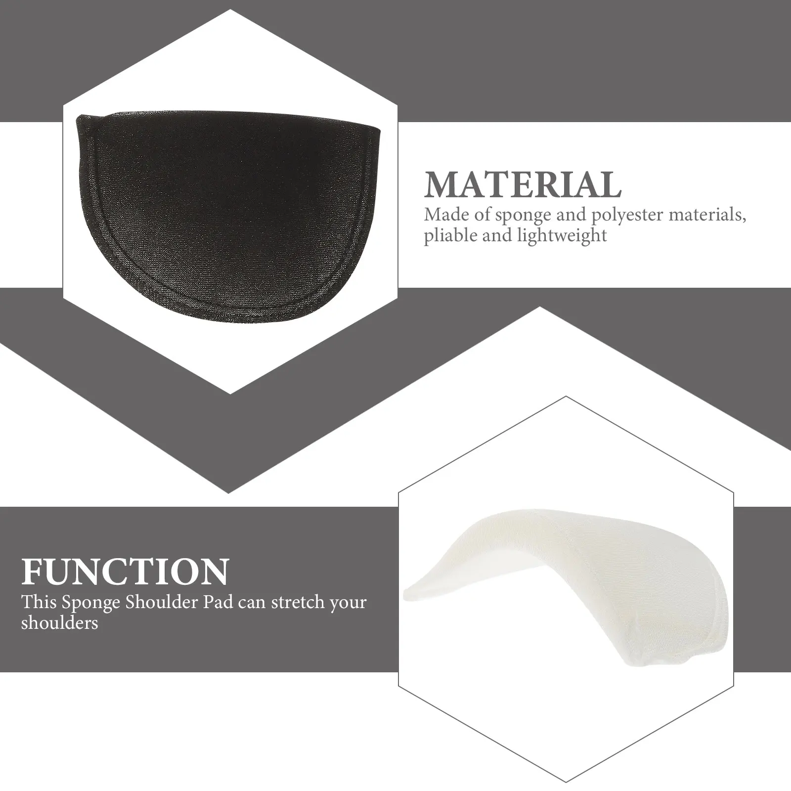 

Non-Slip Sponge Pads Invisible Shoulder Enhancer Breathable Comfortable Anti-Slip Shoulder Cushions For Suit T-Shirt Skirt