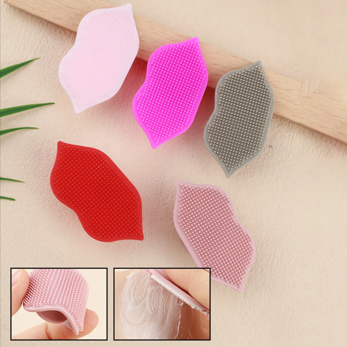 سيليكون الشفاه التقشير فرشاة تنظيف الوجه فرك الوجه الأنف فرشاة تنظيف مزيل الرؤوس السوداء أداة العناية بالبشرة الجمال