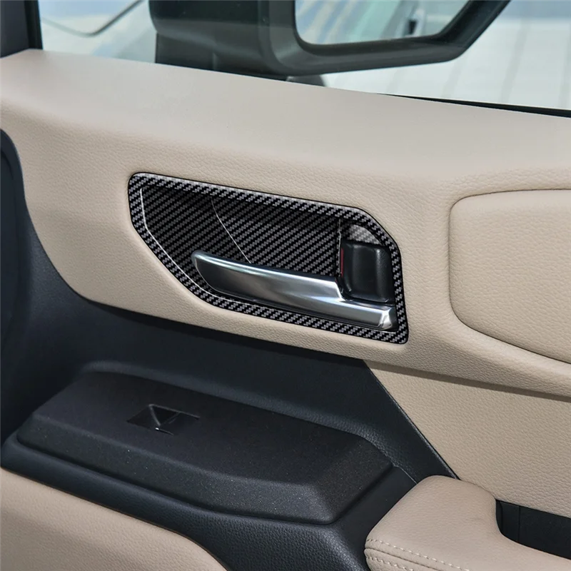 

A42M-Car Inner Door Bowl Panel Inside Handle Protector Cover For Toyota Prado LC250 2024 Car Interior Accessories Carbon Fiber
