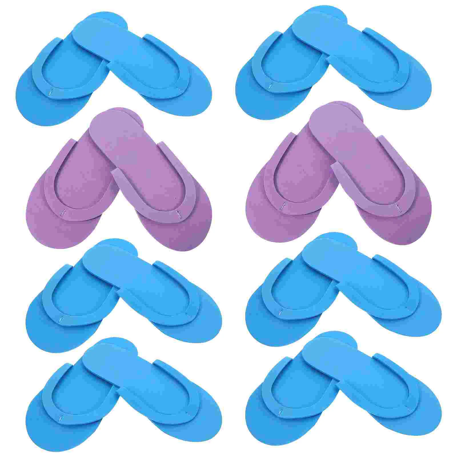 12 Pairs Slippers Spa Slippers for Salon Spa Pedicure Random Color Lightweight Easy Storage Guest Use