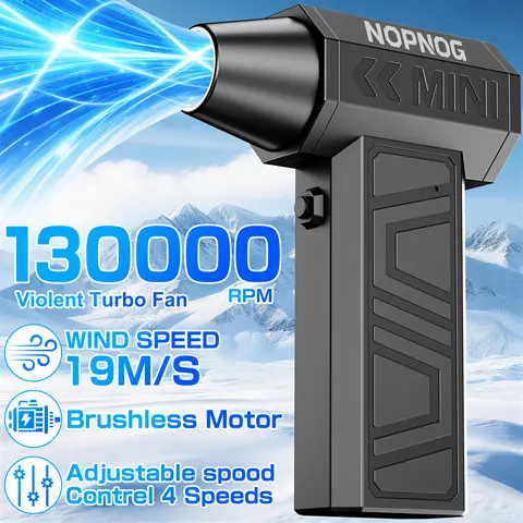 Air Blower Powerful Turbo Fan Cleaning Tools Hair Dryer Electric Air Duster Dust Collector for Computer Keyboard Camera Home Car Outdoors Camping Universal