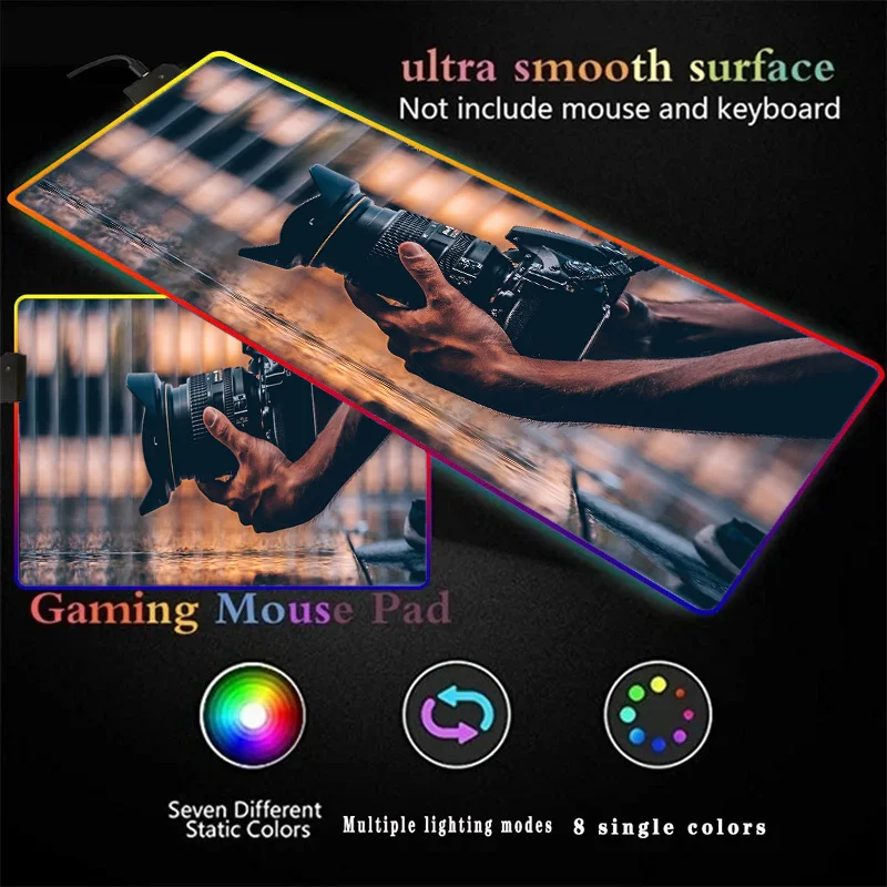 Photography Mouse Pad Laptop Accessory Game Office Desk Accessories Keyboard Mousepad Xl Gaming Table Game Computer Diy