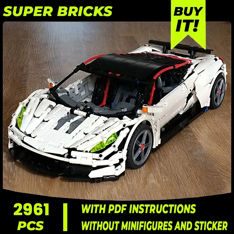 Moc Building Blocks Supercar Model Speed Champion V10 Technical Bricks DIY Assembly Construction Toys For Child Holiday Gifts