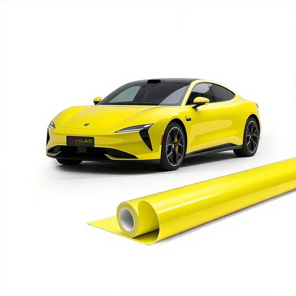 1.52 * 16m Custom Made Premium Car Body Wrapping Film Glossy Coloured TPU PPF Car Wrapping Full Car Wrapping Film
