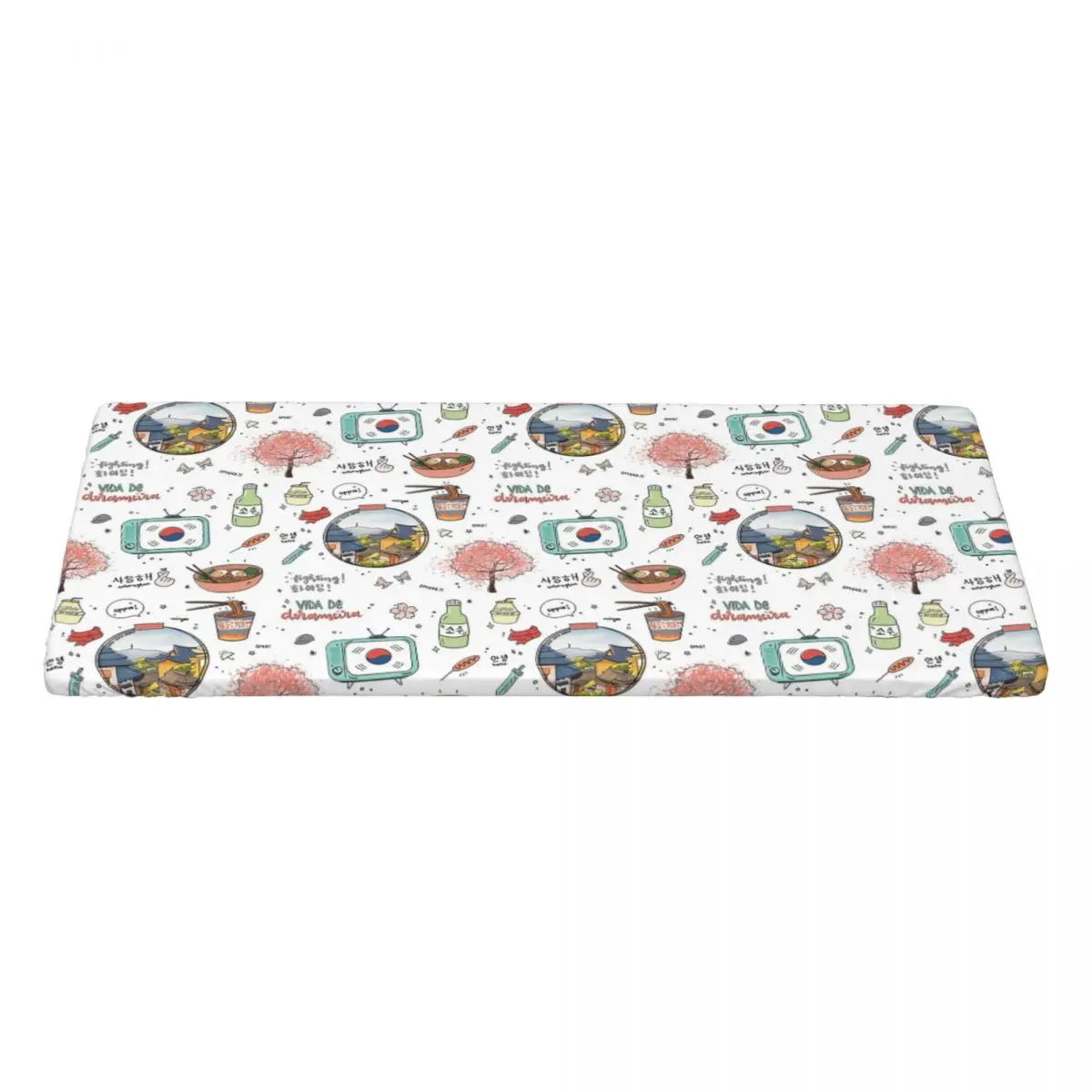 Kdrama Dorama Korean Drama K-drama Soju Korea Cherry Blossom Rectangular Tablecloth Table Cover for Dining Events Table Cloth