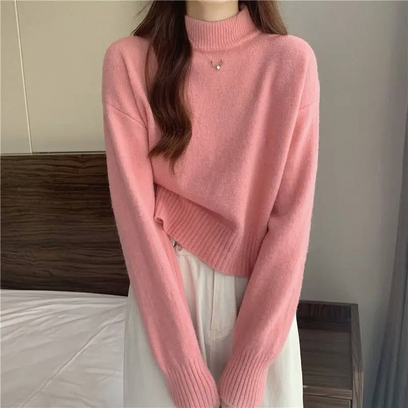 

Thick Fashionable Half-high Neck Bottom Sweater Autumn Winter Women's 2025 New Warm Top