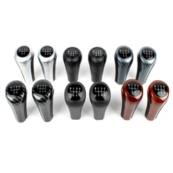 Manopla de couro para câmbio de carro, para modelos bmw série 1, 3, 5, 6, e30, e32, e34, e36, e38, e39, e46, e53, e60, e63, e83, e84, e90, e91