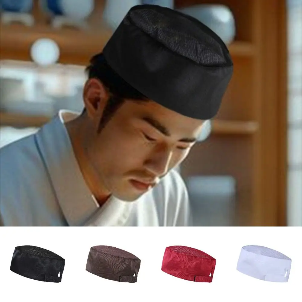 Uniform Mesh Top Chef Hat Pirate Style Unisex Design Kitchen Cap Service Cap Working Cap Baker Hat Hotel
