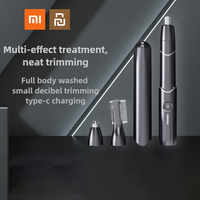 XIAOMI Youpin 3 in 1 Rechargeable Nose Hair trimmer and Facial Hair remover for Men Nose Hair Shaver for nasal clearance