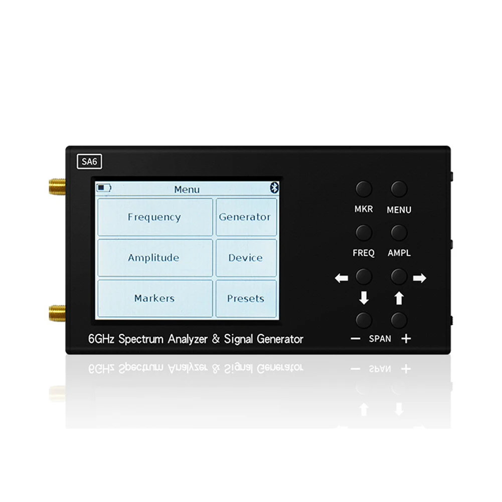 Easily Transportable SA6 Mini Spectrum Analyzer with Accurate SWR and Return Loss Measurement Capabilities up to 4400MHz