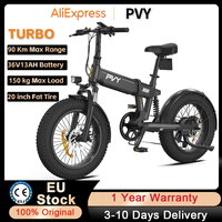 PVY Electric Bike TURBO Peak 500W Powerful Motor 48V13AH Ebike Shimano 7-Speed Gears 20*4.0 \