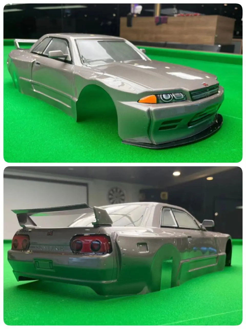 1 Set GTR R32 Skyline BNR32 PC shell Wide Body Transparent Clean no paint 200mm width 260mm wheelbase For 1/10 rc on-road dirft