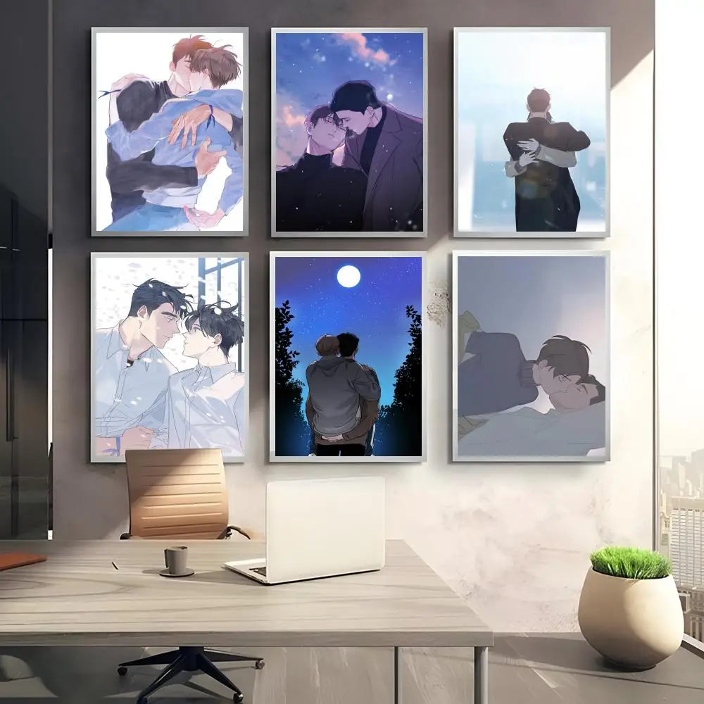 Tense Anime O-Over Breathing Poster HD art sticky wall waterproof home bedroom bar aesthetic decoration