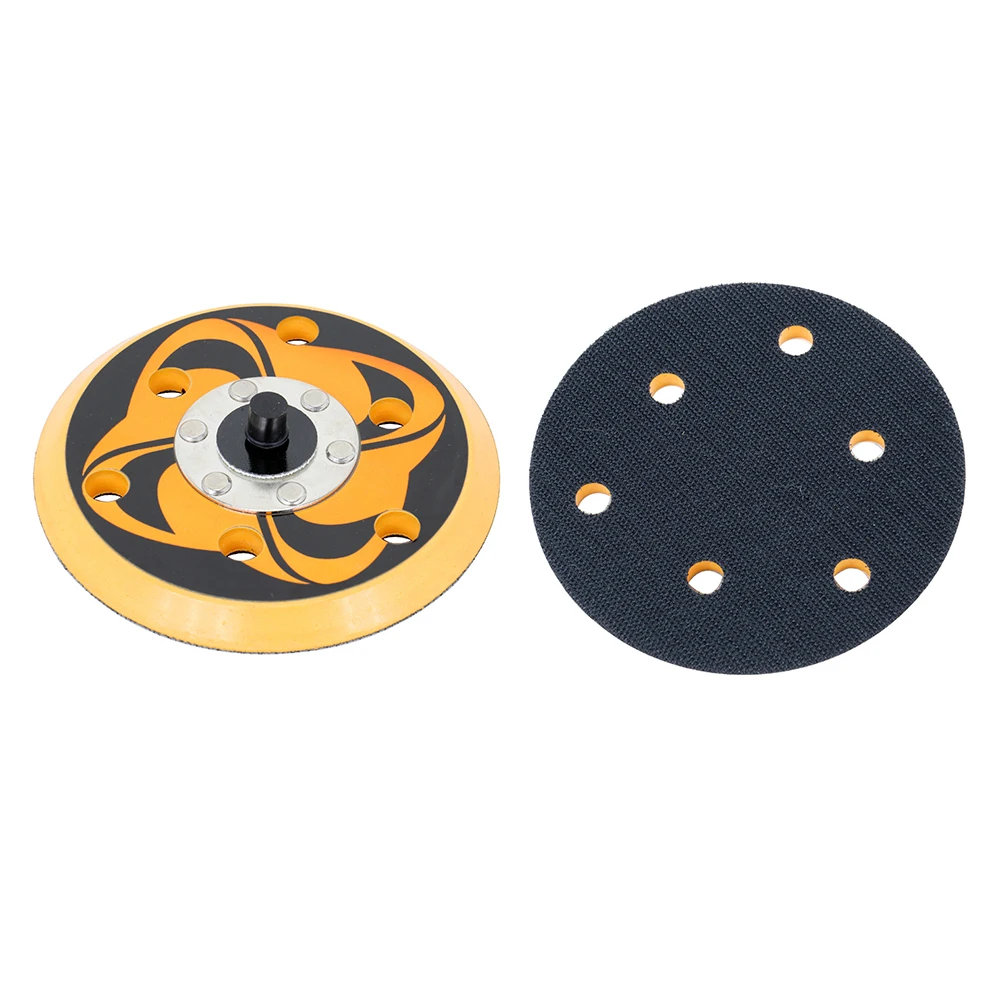 5 Inch 125mm 6 Hole Sander Disc Long Hook and Loop Sanding Pad With Strong Dust-collecting for Pneumatic Random Orbital Sander
