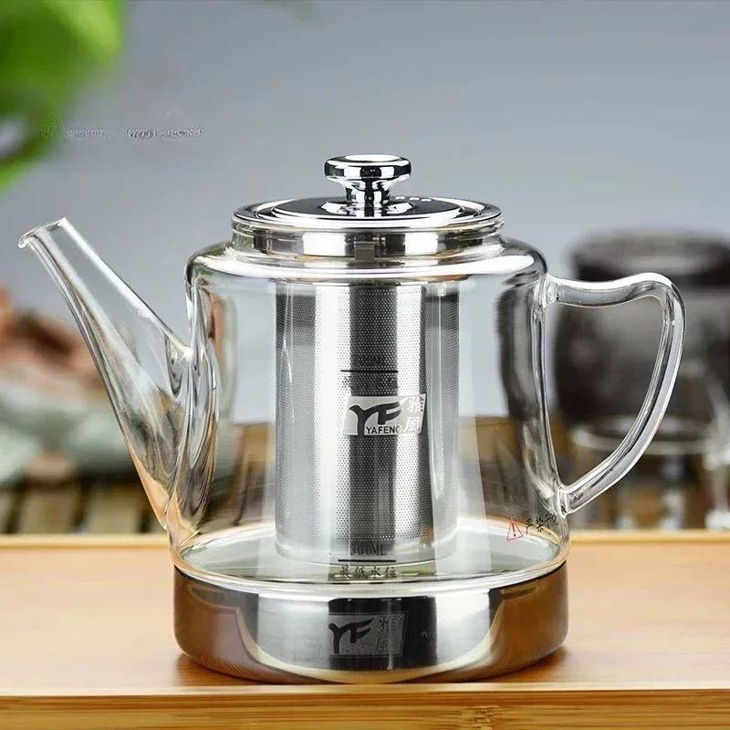Electromagnetic Furnace Glass Teapot Heat Resistant Multi-functional Loose Leaves Tea Maker Household Beverage accessories