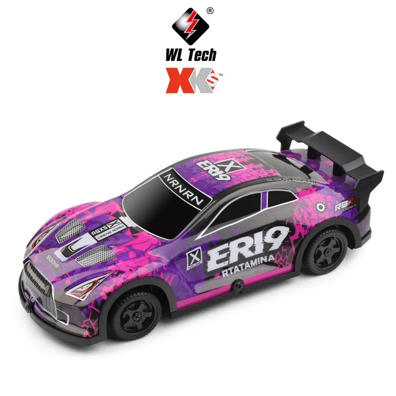WL TECH 1:22 RC Drift GTR RTR 4WD chasis de aleación actualizado pro modelo de coche de carreras 2,4 GHz 35 Km/h juguete de Control remoto sin escobillas
