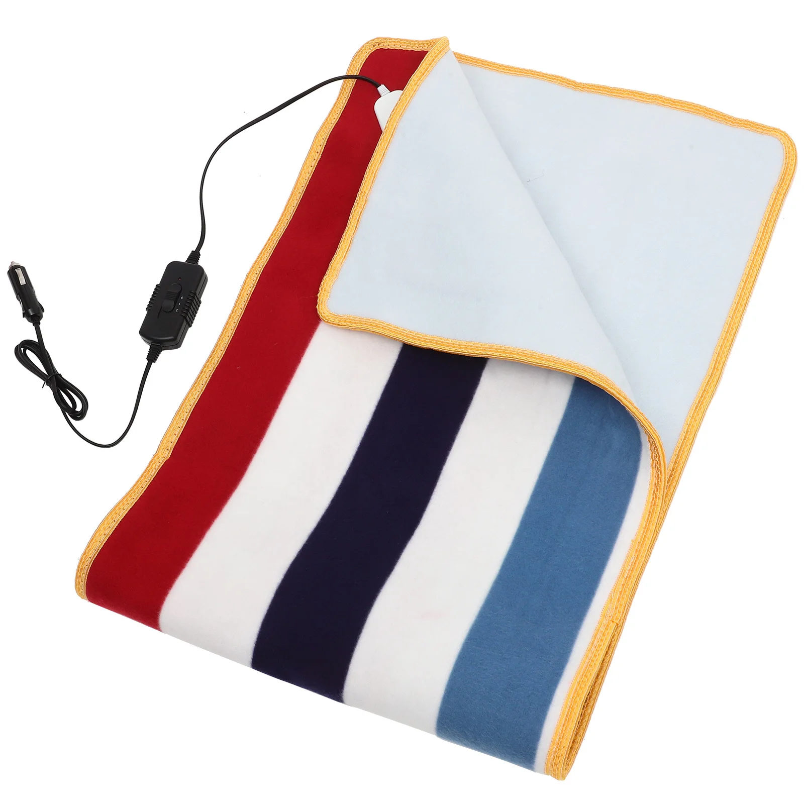 

12V Electric Car Blanket Heated Travel Throw for Warmth Portable Storage for Trunk Backseat Winter Use