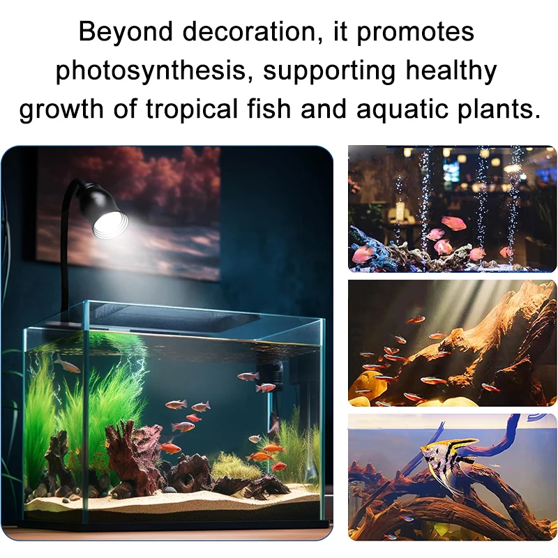 Luz LED para Aquário, Decoraçã - Aquarium Plant Grow Light avaliação e preço