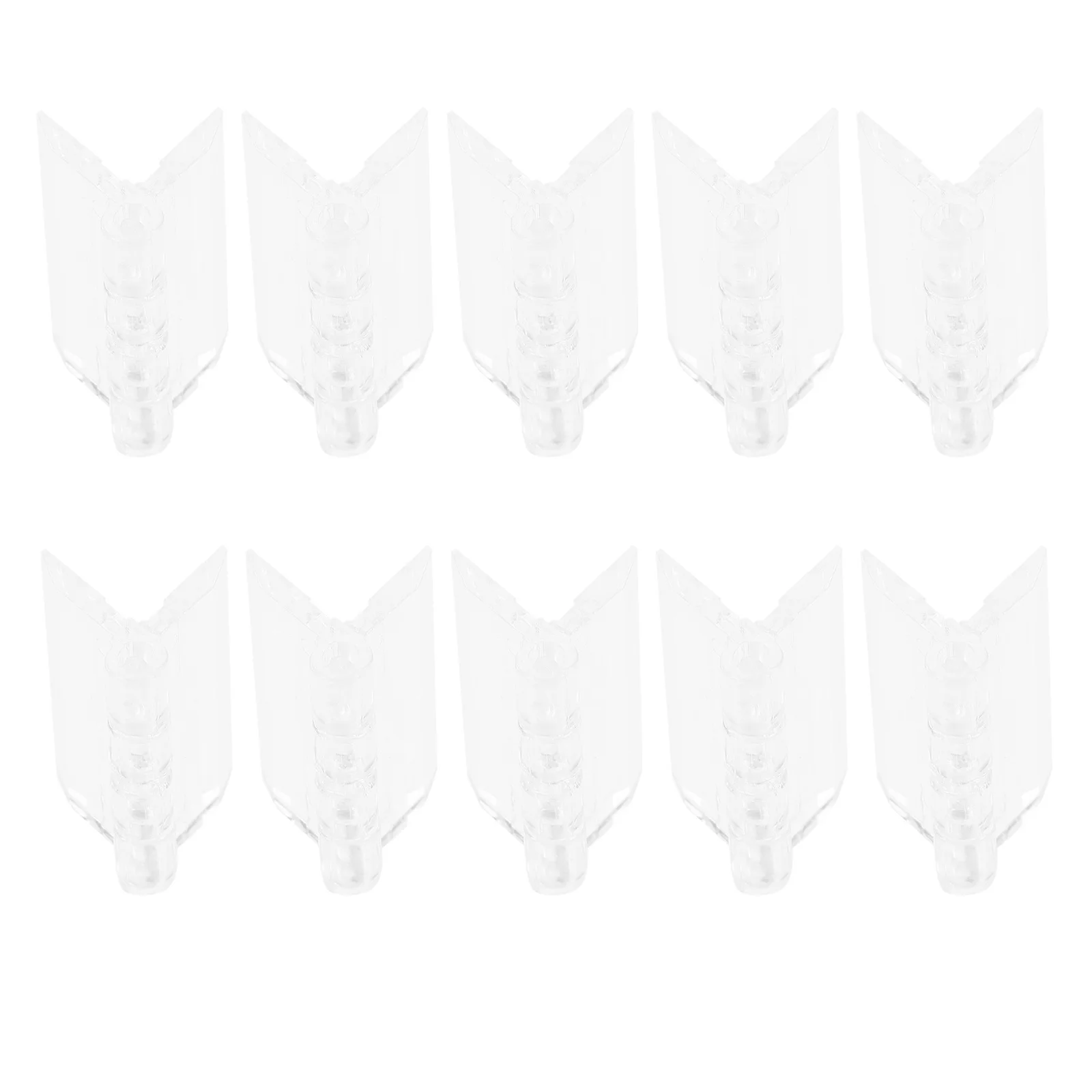 10 قطعة مفصلات أكريليك متينة مفصلات صغيرة شفافة للصناديق أغطية حوض السمك الحرف الزخرفية استخدام مفصل البيانو #2