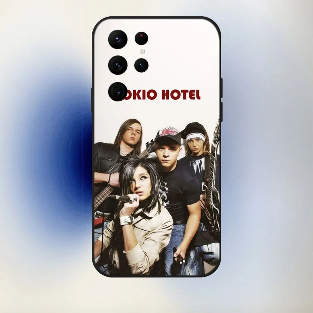 Tom Bill Kaulitz Tokio Hotel Phone Case For Samsung S24,23,22,30,21,10,9,Ultra,Plus,Lite,FE,5G Black Soft Case