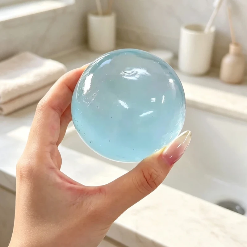 5cm Pink Blue Coconut Oil Handmade Ball Malt Sugar Manual Ice Transparent Malleable Diy Slow Rebound Cute Stress Relief Toy