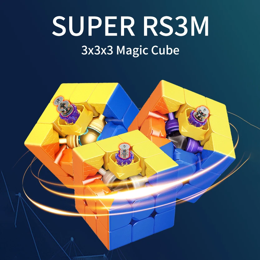 MoYu cubo mágico magnético, Super RS3M, bola maglev, puzzle de velocidade do núcleo, Meilong3C profissional, brinquedos infantis, 3x3, 3x3, 2022