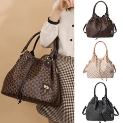 Brand Design Bucket Bag Temperament Goddess Large Capacity Retro Handbag Messenger Women's Shoulder Messenger Casual Bag