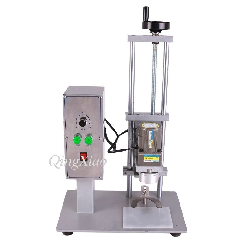 Semi-Automatic Bottle Capping Machine Adjustable Speed Screw Capper for Mineral Water Jar Plastic Bottle Cap Tightening Sealer