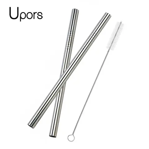 Wide Reusable Metal Drinking Straw Upors