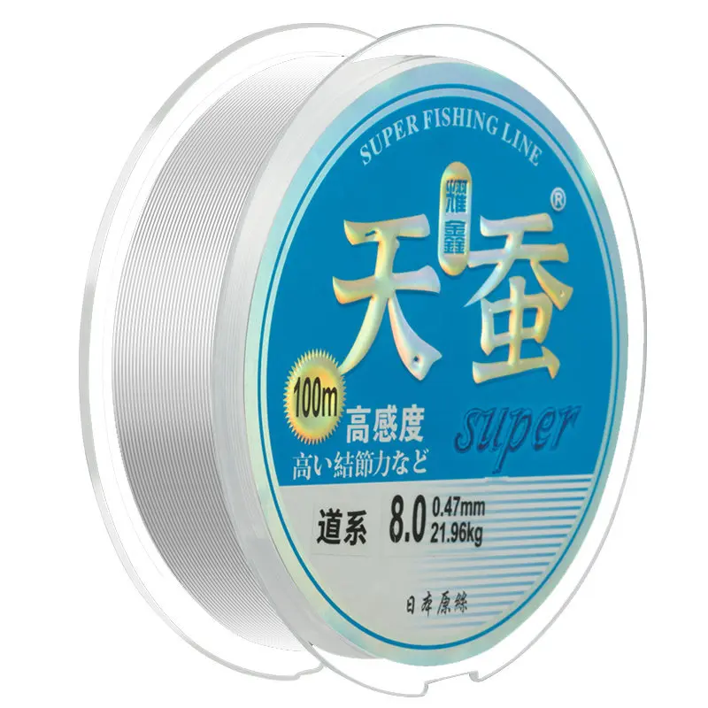 

100m Nylon Fishing Line Super Strong Tension Lure Fishing Line Main Leader Line High Sensitivity Smooth Monofilament Wire Line