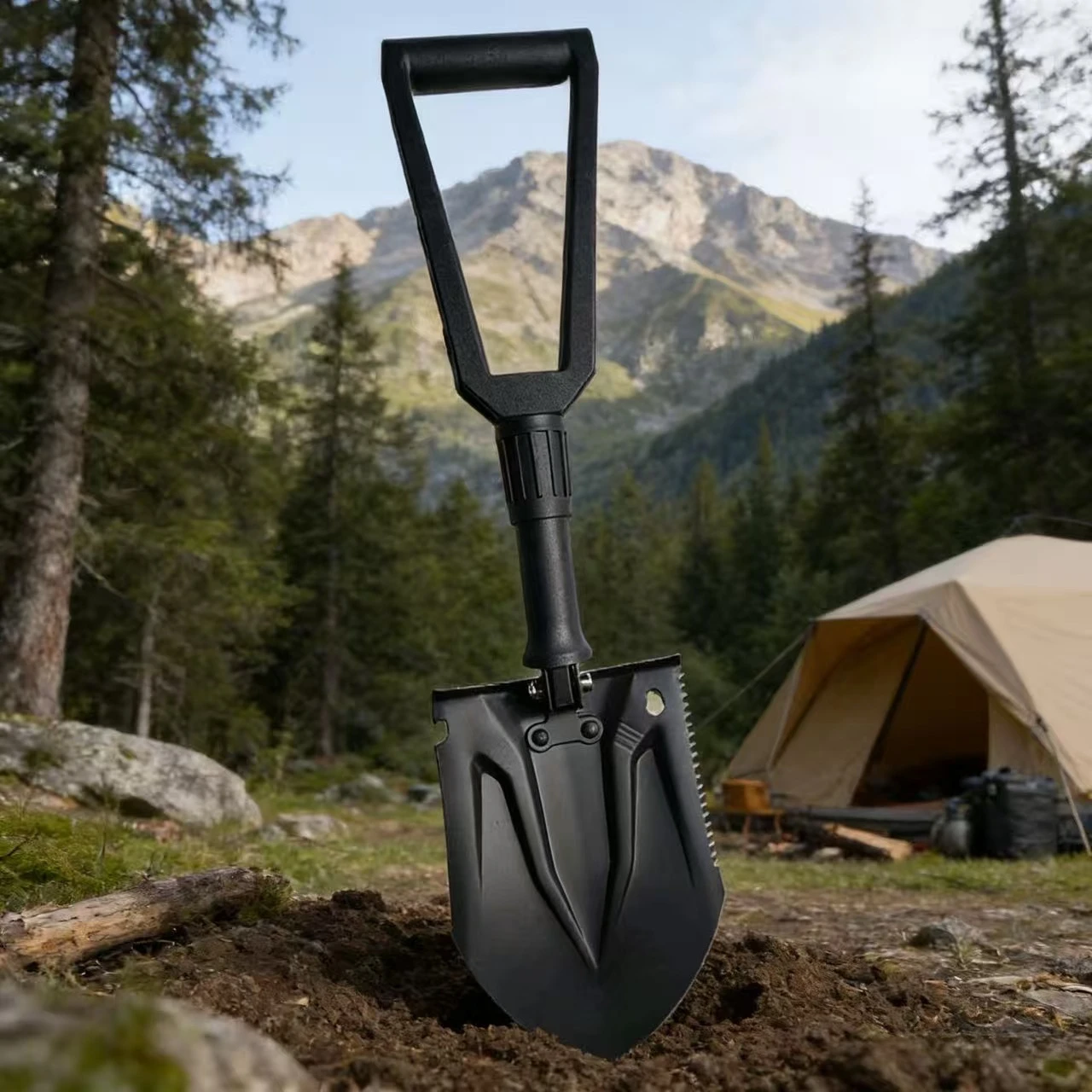 Outdoor Large Military Shovel,Thickened Tool Set,Military Shovel,Multifunctional Military Shovel Outdoor Gear,Garden Shovels.