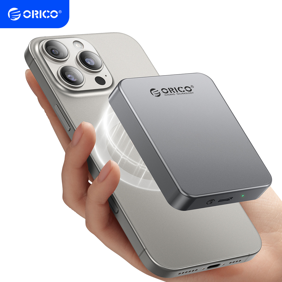 ORICO Magnetic Portable SSD 4K 120 fps ProRes HDR Record and Store, Up to 460MB/s for iPhone 15 16 Pro Max Portable Solid State
