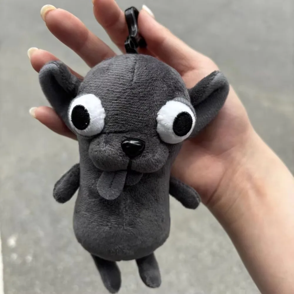 Stuffed Animals Chihuahua Plush Toy Black Stuffed Chihuahua Dog Puppy Pet Toy Simulation Dog Kawaii Keychain Pendant Kids Gifts