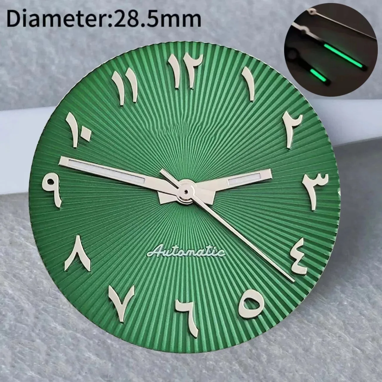 28.5mm New high-quality products s logo Arabic number S dial suitable for nh35 nh36 movement s watch accessories repair tools