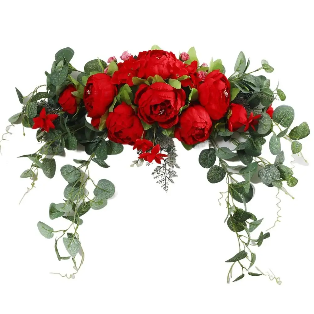 Boho Artificial Wedding Arch Flowers Eucalyptus Garland Drapes DIY Wedding Flowers Garlands Welcome Sign Floral