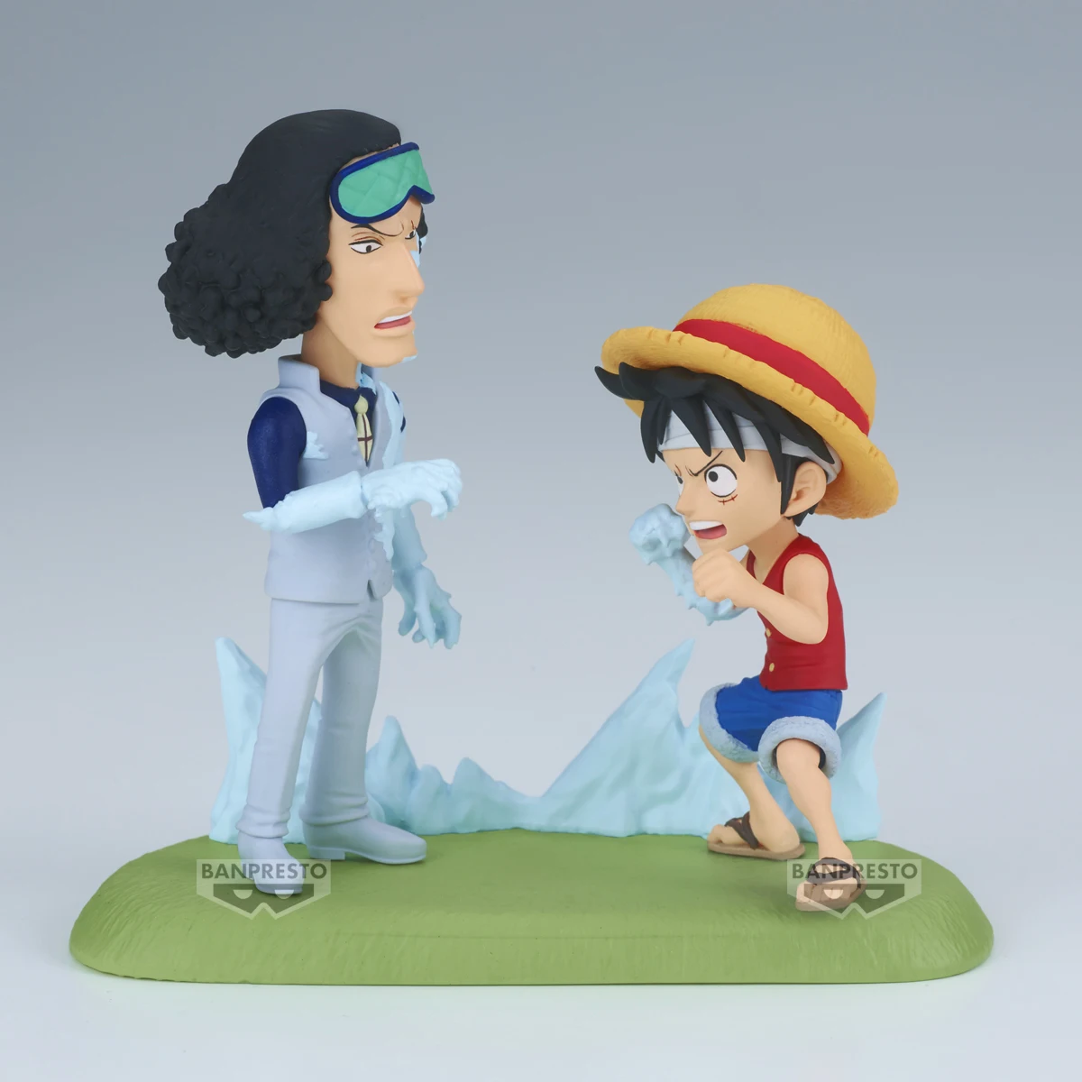 Original BANDAI ONE PIECE WORLD COLLECTABLE FIGURE LOG STORIES-MONKEY.D.LUFFY VS KUZAN Anime Action Figure Figurine Banpresto