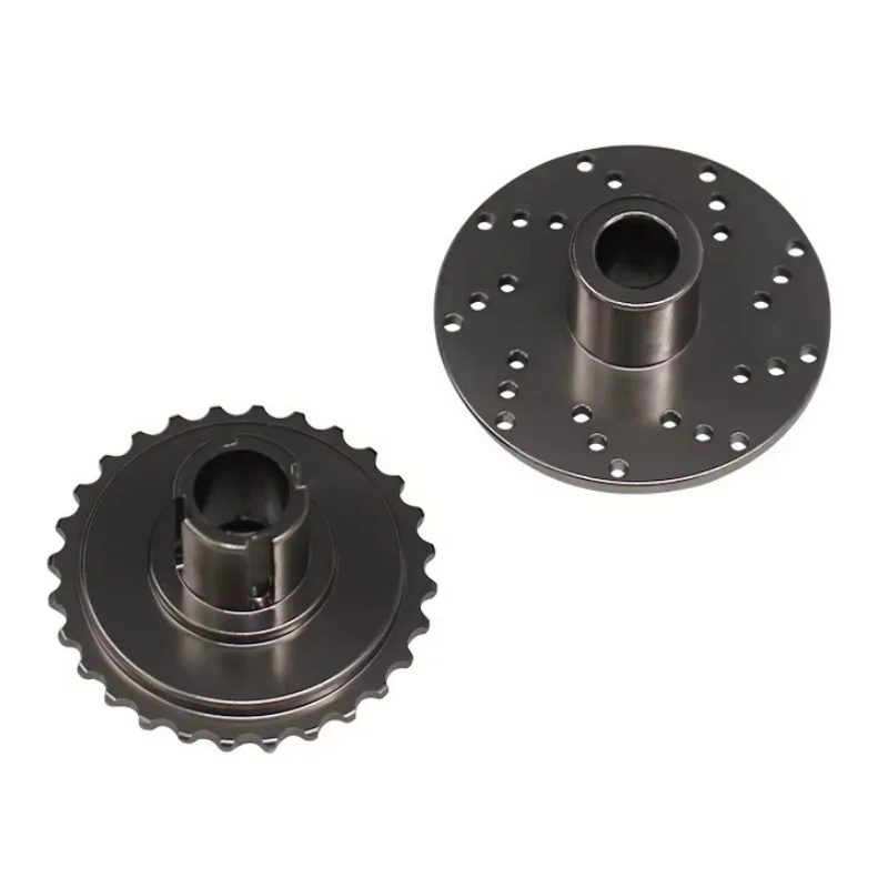 HR Aluminum Rear Brake Disk & Main Sprocket for Kyosho 1/8 Motor Cycle NSR500