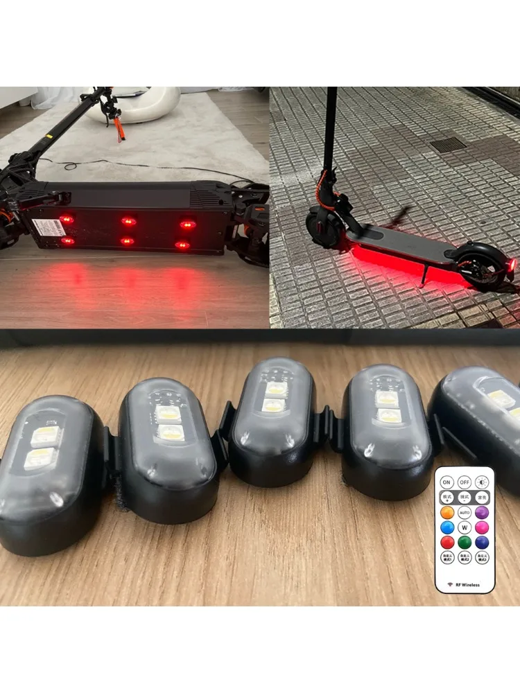 AliExpress NONE RGB Led Scooter Strobe Lights Bike LED Flash Position Wireless Light Aircraft Airplane Helicopter Warning Lights Accessories